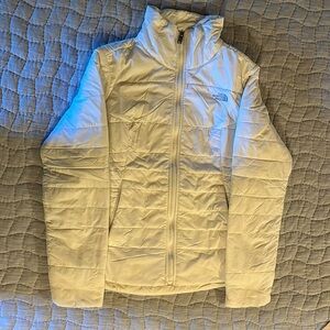 The NorthFace white puffer jacket